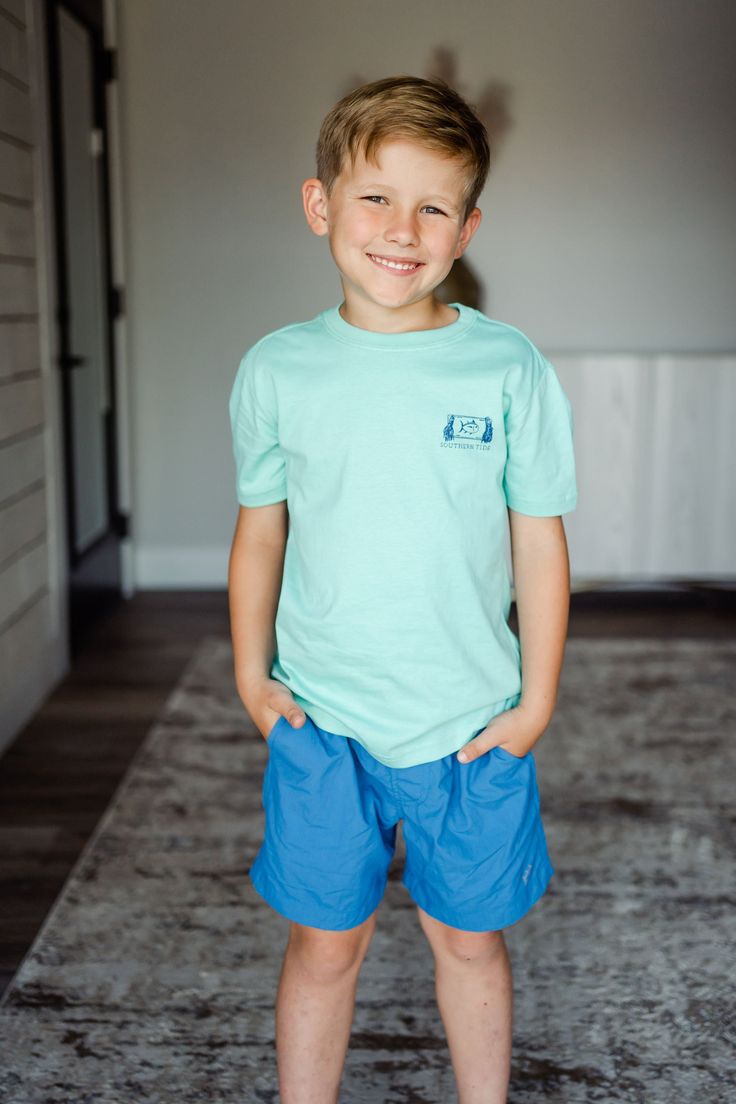 Spend the season in a comfortable, coastal t-shirt. Great for wearing to the beach and beyond. He will enjoy the look and feel of this soft graphic tee. Shirt Features:Fabric: 100% CottonFit: True to SizeWashing Instructions: Turn Inside Out and Machine Wash Cold, Gentle Cycle. Tumble Dry Low. Hang Dry. Southern Boys, Soft Graphic, Southern Tide, Graphic Tee Shirt, Boy Tees, Tumble Dryer, Tee Shirt, Graphic Tee, Inside Out