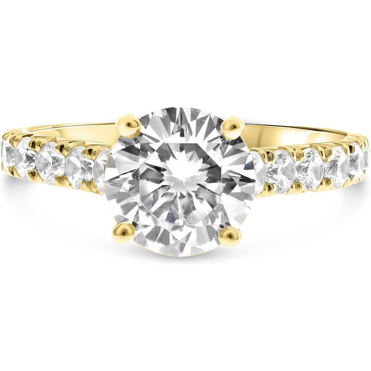 Transport into a tapestry of taste with our Four Prong Engagement Ring from Roman & Jules. Crafted with meticulous attention to detail, this exquisite gold engagement ring setting boasts a timeless and classic design that is sure to captivate your heart and amplify the brilliance of your cherished diamond.Imagine the radiant allure of your precious stone as it nestles securely within the embrace of four delicate prongs. The spotlight is on your diamond, allowing its natural beauty to shine unobs Refined Diamond Ring With Center Stone, Refined Round Diamond Ring With Center Stone, Fine Jewelry Moissanite Ring With Prong Setting, Elegant Yellow Gold Diamond Ring For Proposal, 14k Gold Cluster Ring With Round Cut For Promise, 14k Gold Halo Ring With Prong Setting, Diamond Bridal Set With Brilliant Cut For Promise, Yellow Gold Jewelry With Lab Grown Diamonds For Wedding, Promise Cluster Ring In Yellow Gold With Diamond Accents