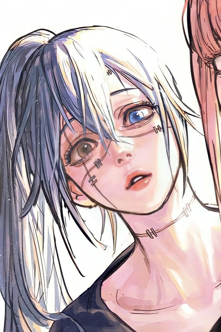 An Anime, Piercings, A Woman, Comics, Hair, Anime, Blue