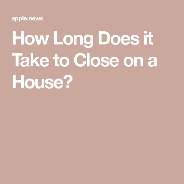 an apple phone with the text how long does it take to close on a house?