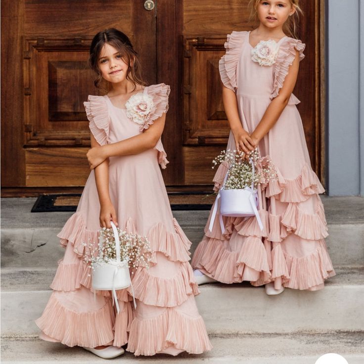 Bnwt Dollcake Dress Flowergirls Dress Pink, Dollcake Dress, Dollcake Dresses, Blush Flower Girl Dresses, Matching Bridesmaids, Pink Flower Girl Dresses, Frock Dress, Blush Flowers, Frou Frou