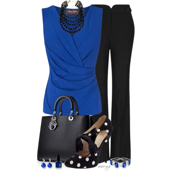 Mode Ab 50, Professional Attire, Work Outfits Women, Work Wardrobe, Professional Outfits, Business Attire, Blue Top, Business Casual Outfits, Fashion Mode