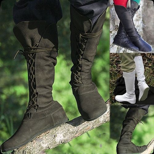 Season:All Seasons; Gender:Women's,Men's; What's in the box:Shoes; Types:Flat Jazz Boots; Holiday:Carnival,Halloween; Style:Renaissance,Medieval,Vintage; Occasion:LARP,Casual Daily,Party; Material:PU Leather; Age Group:Adults'; Characters:Viking,Pirate; Listing Date:06/25/2023; EU Size:null; UK Size:null; US Size:null; Foot Length:null Knight Cosplay, Medieval Boots, Mens Boots Online, Short Ankle Boots, Brown Fall, Round Toe Shoes, Medieval Fashion, Cowboy Boots Women, Retro Women