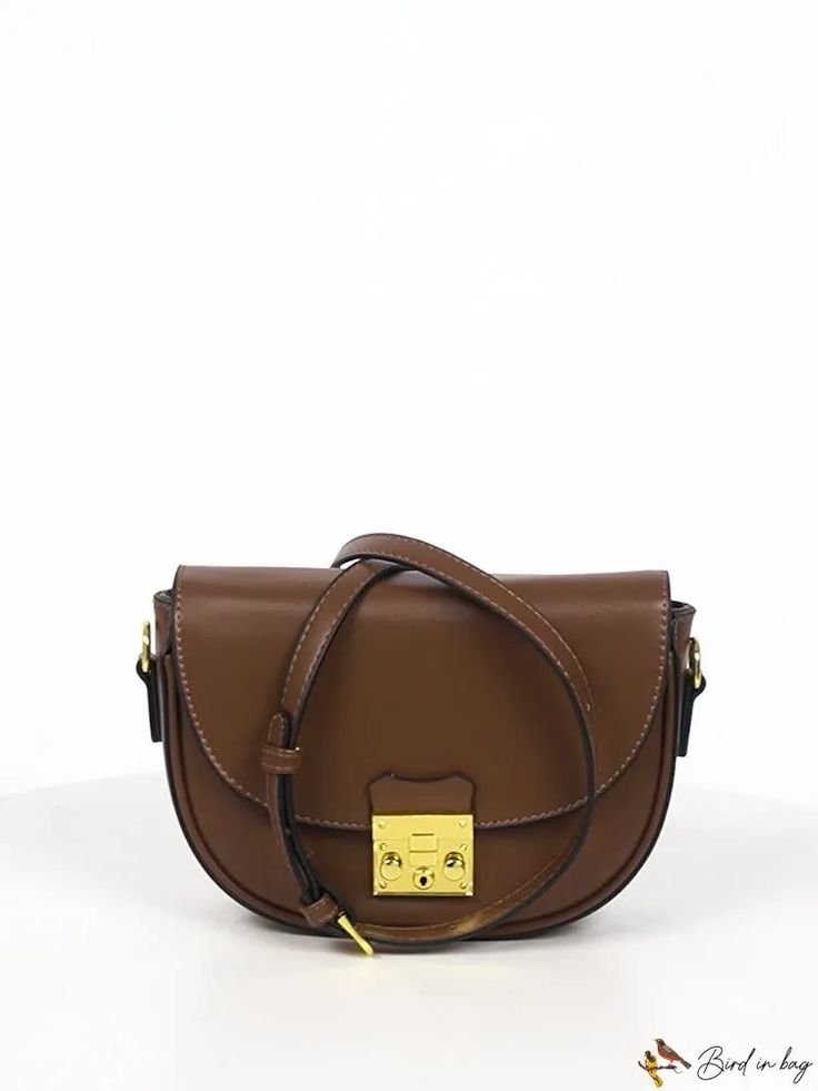 Bird in Bag - Light luxury caramel life retro saddle bag bag female new trend fashion shoulder crossbody bag Brown Saddle Bag For Office, Chic Saddle Bag For Daily Use, Brown Saddle Bag With Gold-tone Hardware For Office, Chic Saddle Bag, Chic Brown Saddle Bag For Office, Chic Brown Crossbody Saddle Bag, Trendy Saddle Shoulder Bag With Gold-tone Hardware, Trendy Crossbody Saddle Bag With Gold-tone Hardware, Classic Brown Saddle Bag With Large Capacity