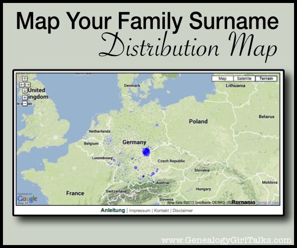 a map with the words,'map your family summae distribution map '