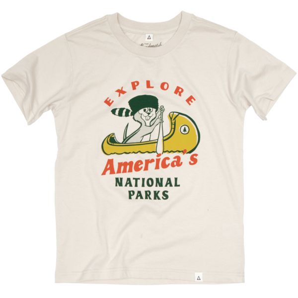 Explore America's National Parks - "Paddle the Parks" Youth Short Sleeve Tee Unisex Youth Sizing / Standard Youth Tee Fit Sustainably made from 60% BCI Cotton and 40% Recycled Polyester Camp Branding, Landmark Poster, National Park Shirt, T Shirt Design Ideas, Calm Water, Unisex Shorts, Printed Tees, Shirt Ideas, Outdoors Adventure