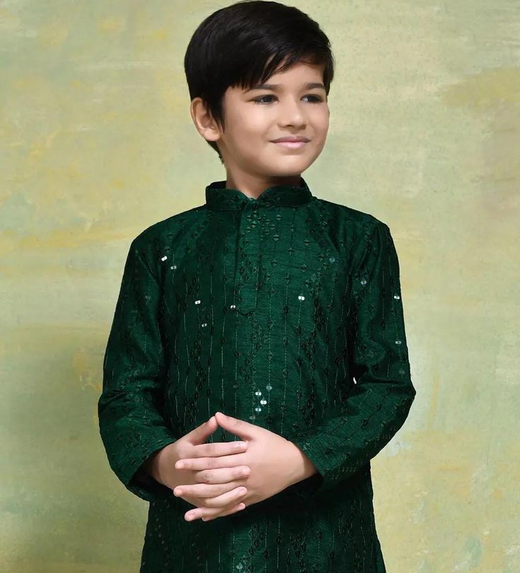 Pls Check The Size Chart before placing the Order  Kids Indo-western Sherwani And Dhoti In Blue  * Style - Kids Indo-western Sherwani * Fabric - Premium Silk Blend * Color - Yellow/Green/Beige * Work Type - Embroidered , Mandarin Collar, Straight Cut Style * Bottom - Paired with Matching Silk Pant Festive Kurta With Cutdana And Traditional Drape, Long Sleeve Anarkali Set With Dori Work For Diwali, Fitted Bandhgala For Festive Occasions Like Diwali, Anarkali Churidar With Cutdana For Party, Festive Long Sleeve Art Silk Anarkali Set, Eid Party Bandhgala Straight Kurta, Green Anarkali Set With Dori Work And Long Sleeves, Eid Straight Kurta Choli With Cutdana, Long Sleeve Cutdana Choli For Eid