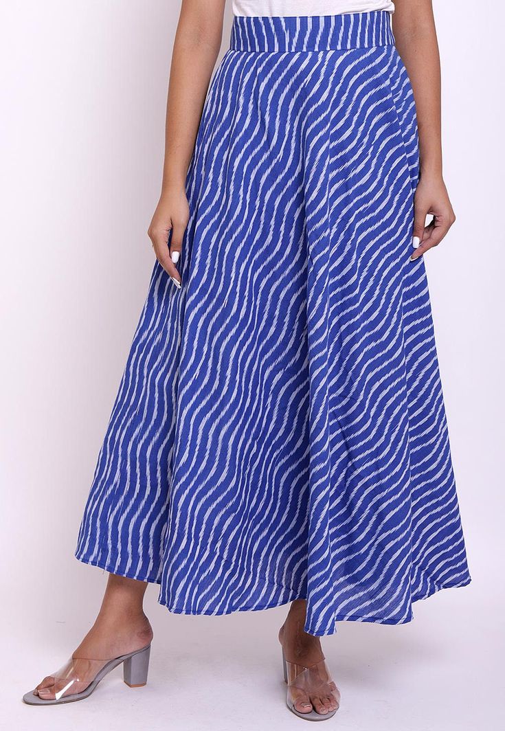 Ikat Skirt, Utsav Fashion, Contemporary Fabric, Cotton Skirt, Woven Cotton, Cotton Weaving, Fabric Cotton, Casual Style, Maxi Skirt