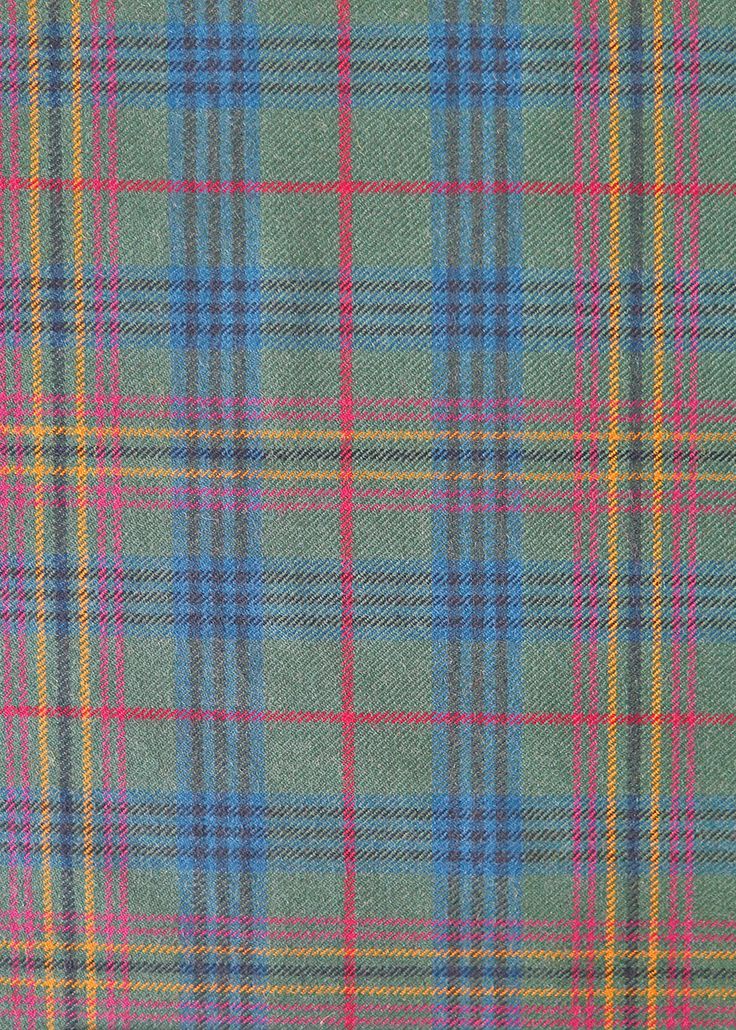 a plaid fabric with multicolored checks