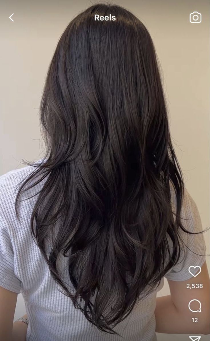 V Cut Hair, Haircuts For Long Hair With Layers, Kadeřnické Trendy, Hair Inspiration Long, Brown Hair Inspo, Fesyen Rambut, Cut Hairstyles, 80s Women, Hairstyles For Layered Hair