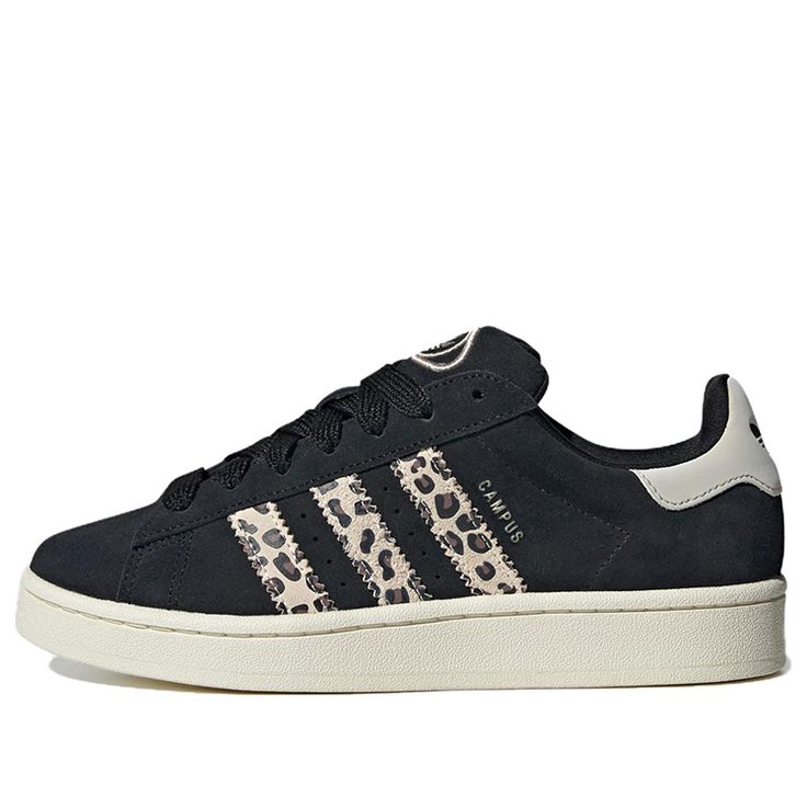 (WMNS) adidas Campus 00s 'Black Leopard' ID7039 School Shoes Inspo Black, Adidas Campus Cheetah, Adidas Cheetah Shoes, Cheetah Print Adidas, Black Campus 00s, Leapord Print Sambas, Adidas Campus Leopard, Cheetah Print Sambas, Leopard Print Things