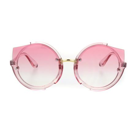 Women's gothic round circle lens unique retro fashion plastic modern runway sunglasses. (8814) Size: one size.  Color: Pink.  Gender: female.  Age Group: adult. Hippie Sunglasses, Circle Lens, Sunglasses Pink, Eye Lens, Circle Lenses, Pink Round, Round Circle, Cloth Bags, Cat Eye Sunglasses