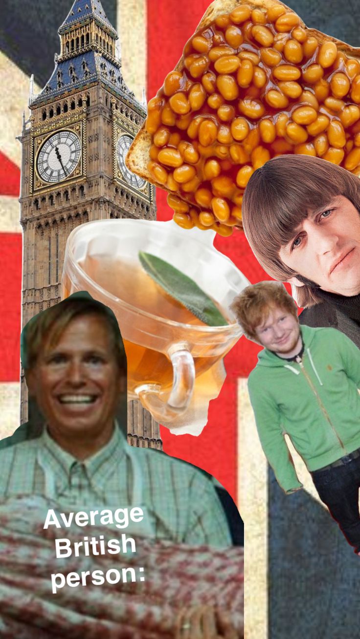 the collage has pictures of people and food on it, including beans in a bowl