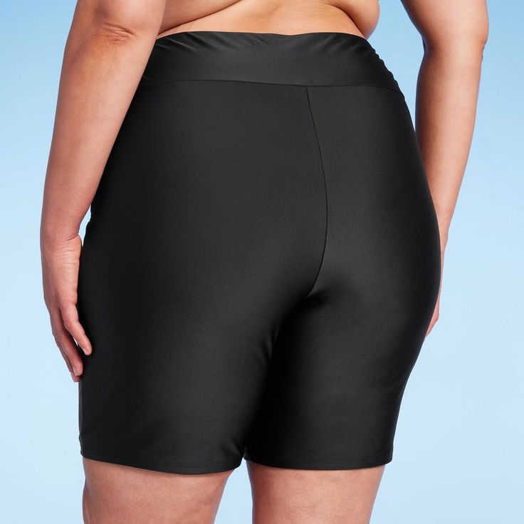 From yoga to running along the beach, gear up for exciting outdoor activities in these High-Coverage Bike Shorts from Kona Sol™. Crafted from a soft fabric with added spandex, these bike shorts offer you stretchy comfort in all your activities. Designed in a high-rise silhouette for confident wear, these bike shorts feature elastic at the leg openings for added comfort. Pair these solid-hue bike shorts with the swim tops of your choice or layer them under dresses or tunics for extra coverage. Ko Black Swim Trunks With Built-in Shorts For Outdoor Activities, Black Swim Trunks With 4-way Stretch And Built-in Shorts, Functional Swim Bottoms With Built-in Shorts, Compression Swim Trunks With Built-in Shorts, Compressive Short Bottoms For Outdoor, Compressive Outdoor Shorts, Outdoor Compressive 2-in-1 Bottoms, Breathable Stretch Swimwear Shorts, Breathable Stretch Short Swimwear