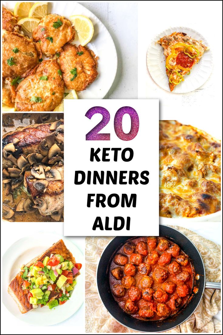 collage of pics of keto dinners made with Aldi food Easy Keto Dinner Ideas, Keto Dinner Ideas, Easy Keto Dinner, Aldi Meal Plan, Keto Products, Aldi Recipes, Keto On A Budget, Low Carb Easy, Keto Menu