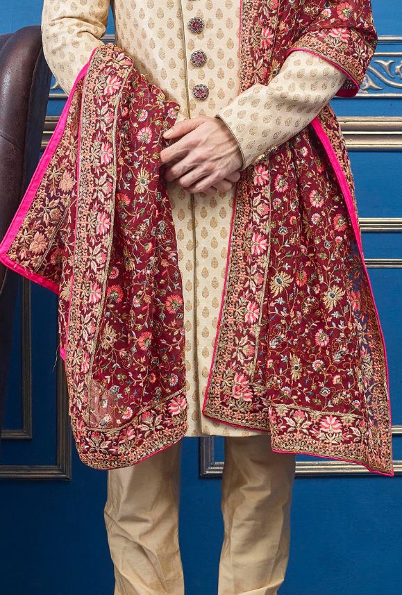 td {border: 1px solid #ccc;}br {mso-data-placement:same-cell;} Readymade Heavy Wedding Wear Sherwani. td {border: 1px solid #ccc;}br {mso-data-placement:same-cell;} Heavy Embroidered Work We will email you the measurement guide to confirm your size after the order is placed. SIZES AVAILABLE : 34,36,38,40,42,44,46,48,50,52 td {border: 1px solid #ccc;}br {mso-data-placement:same-cell;} Size Chart Size (Bare Chest) Chest (Garment) Sleeves Neck Shoulder 32 34 24 15 16.5 34 36 24.5 15.5 17 36 38 25 1 Traditional Wear With Resham Embroidery And Traditional Drape, Traditional Fit Sherwani With Intricate Embroidery For Diwali, Traditional Fit Sherwani With Resham Embroidery For Festivals, Traditional Fit Embroidered Bollywood Sherwani, Embroidered Bollywood Sherwani With Traditional Fit, Bollywood Style Embroidered Sherwani, Diwali Sherwani With Intricate Embroidery Traditional Fit, Bollywood Style Ceremonial Sherwani With Traditional Fit, Traditional Fit Sherwani For Wedding And Diwali