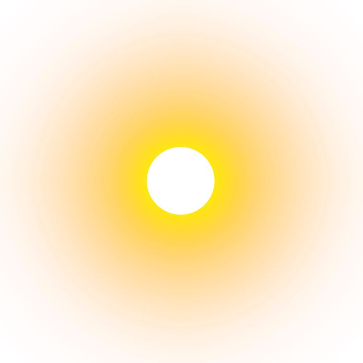 an orange and yellow light shining in the middle of a white background with no image on it