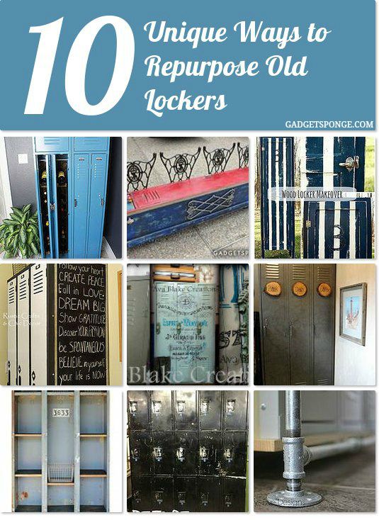 ten unique ways to repurpose old lockers