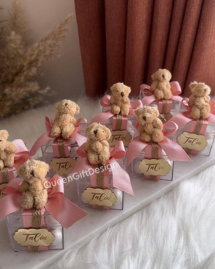 Personalized teddy bear with baby shower gifts, you should be ready to make a great, magical events! Handmade toy Custom Teddy Bear gifts are excellent Personalized guest gifts. If your closest friend brought a baby to the world, you need sweet little gifts. Now make it happy with Teddy Bear gifts now! You can immortalize this kind of special moments such as the birth date of the baby or when the first started to walk. By ordering your teddy bear gifts, be next to your friend's most beautiful mo Teddy Bear Baby Shower Favors, Bear Baby Shower Favors, Custom Teddy Bear, Teddy Bear Gift, Teddy Bear Party, Personalised Teddy Bears, Teddy Bear Gifts, Teddy Bear Baby Shower, Bear Party