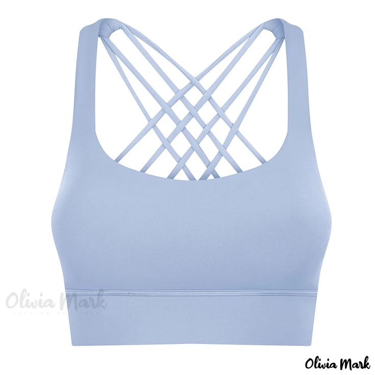 Olivia Mark - Cross-Functional Shockproof Sports Bra with Body-Shaping Effect Spring Yoga, Push Up Workout, Running Sports Bra, Mark Cross, Strappy Sports Bras, Yoga Sports Bra, Padded Sports Bra, Athletic Sports, Yoga Bra