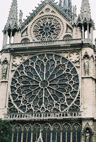 a large cathedral with an ornate design on it's side