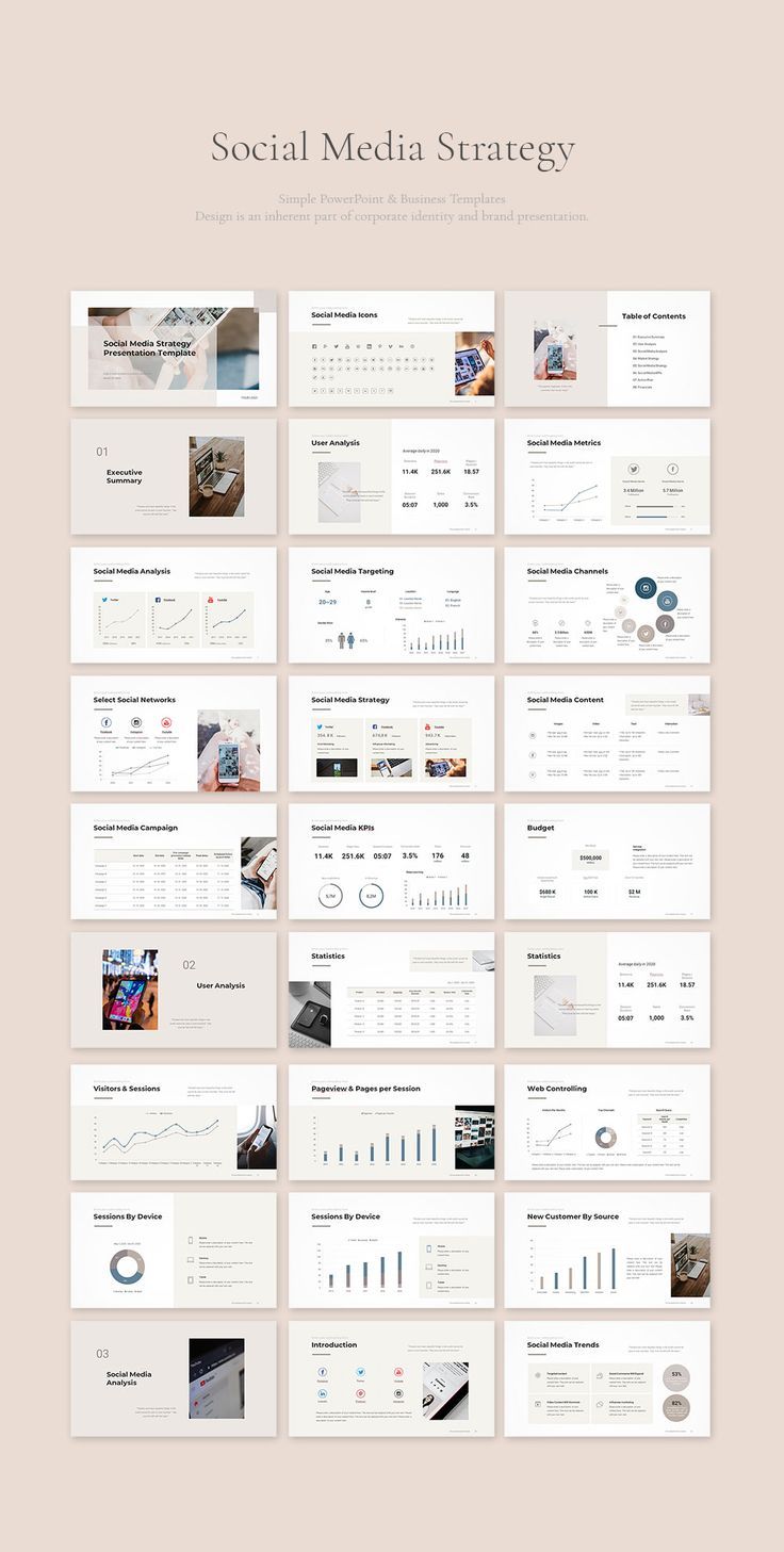 Social Media Marketing Strategy Presentation Template Content Strategy Presentation, Social Media Strategy Presentation, Marketing Strategy Presentation, Social Media Presentation, Strategy Presentation Template, Strategy Presentation, Marketing Strategy Template, Strategy Template, Powerpoint Presentation Slides