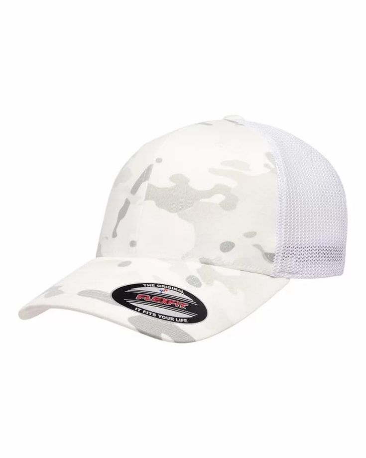 PRICES MAY VARY. Great-Looking Trucker Hats for Men and Women: These blank 6-panel FLEXFIT hats feature a mid-profile design with stretchable mesh backing and FLEXFIT sweatband that stretches to fit many sizes Men's and Women's Hats with Sun Protection: These fitted hats for men and women feature a sturdy curved visor while the silver undervisor provides an additional dose of style and shade Quality Construction: This trucker cap is made of 55% Polyester, 43% Cotton, and 2% Polyurethane Spandex Multicam Black, Mens Trucker Hat, Mesh Hat, Mesh Cap, Fitted Caps, Top Grain Leather, Custom Leather, Leather Patches, Baseball Caps