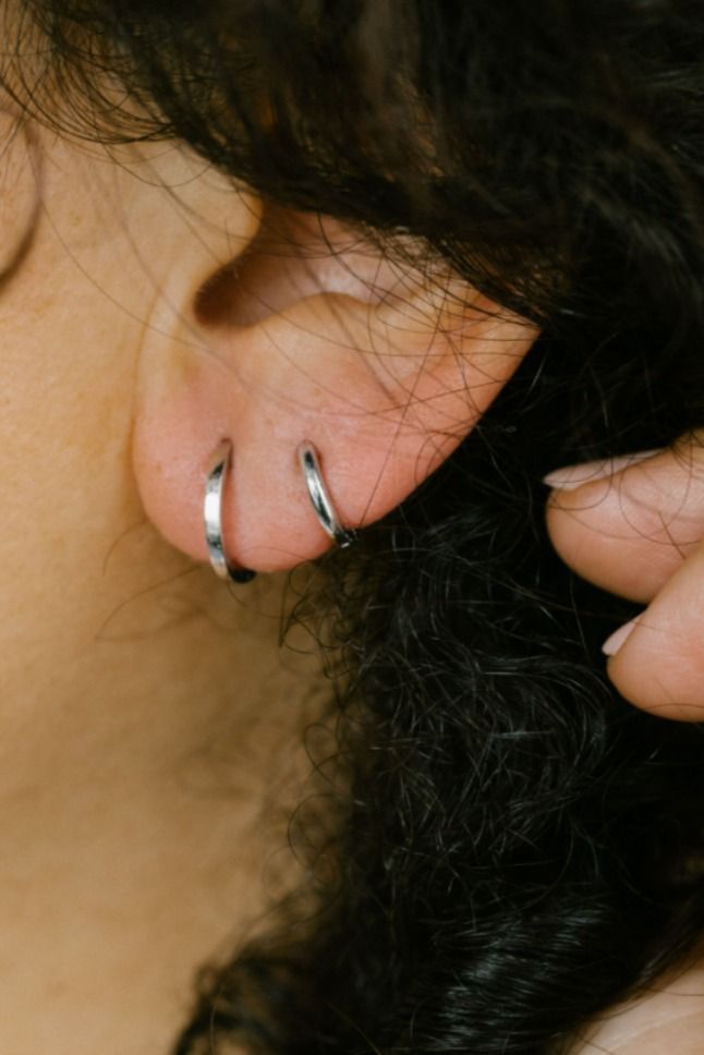 Solid gold huggie hoops similar to Yelena in Black Widows Style Sterling Silver Stackable Huggie Earrings For Everyday, Everyday Stackable Sterling Silver Huggie Earrings, Everyday Sterling Silver Stackable Hoop Earrings, Minimalist Everyday Huggie Piercings, Everyday Minimalist Huggie Piercings, Nickel-free Minimalist Huggie Septum Ring, Minimalist Internally Threaded Huggie Earrings For Everyday, Minimalist Internally Threaded Everyday Huggie Earrings, Sterling Silver Hoop Septum Ring