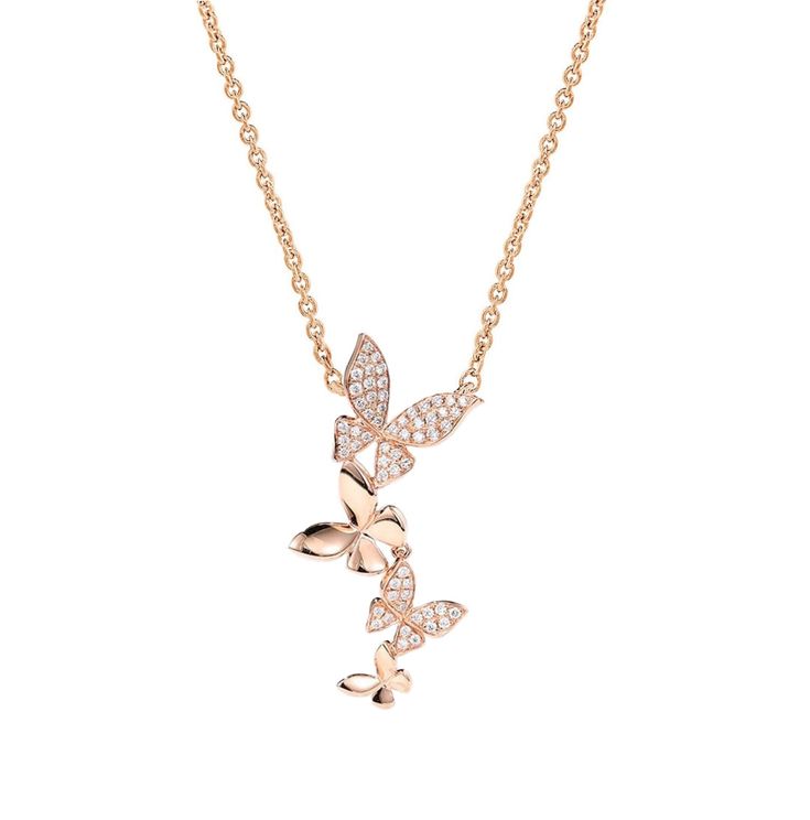 Diamond Butterfly Necklace in 14K Gold - GEMNOMADS Butterfly Jewelry Necklace, Diamond Butterfly Necklace, Dainty Butterfly, Butterfly Necklace Gold, Diamond Butterfly, Necklace Craft, Butterfly Jewelry, Fine Jewelry Designers, Butterfly Necklace