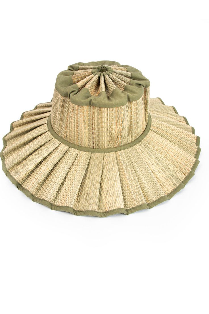 The Lorna Murray Capri Maxi in Olive Grove features light-jute coloured thread woven throughout its natural fibre base with olive green-coloured fabric trimming. Lorna Murray sun hats combine style and sun-safety. The grass fibre woven material is certified UPF 50+, protecting your precious skin from the elements. Intentionally created for the modern lifestyle, these sun hats can be easily folded, making them compact for travel, perfect for wherever life takes you How to Measure the Circumferenc Active Wear Dresses, Stone Fox Swim, Space Outfit, Olive Grove, Fabric Trimmings, Acacia Swimwear, Frankies Bikinis, Sports Skirts, Blue Island