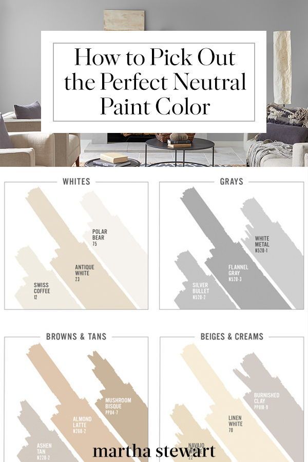 the best neutral paint colors to use in your living room or bedroom, with text overlays that reads how to pick out the perfect neutral paint color