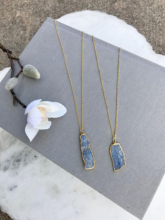 Kyanite Necklace Long 14k gold plate Blue Kyanite Necklace Boho Freeform Kyanite Slice Minimalist Vertical Bar Necklace Blue Kyanite Bar Sapphire Gemstone Rectangular Necklace, Sapphire Gemstone Necklace In Rectangular Shape, Rectangular Sapphire Gemstone Necklace, Blue Gemstone Jewelry With Rectangular Pendant, Blue Rectangular Gemstone Necklace, Blue Rectangular Stone Jewelry Gift, Blue Necklace With Rectangular Stone For Gift, Blue Necklaces With Rectangular Stone For Gift, Minimalist Blue Necklace With Rectangular Pendant