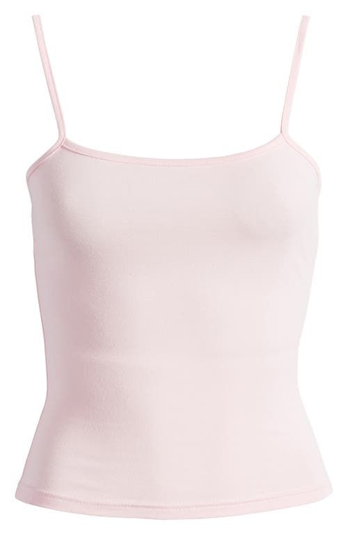 Find EDIKTED Fibi Cotton Camisole on Editorialist. Slender straps top a soft and stretchy cotton-knit cami that shows some skin and layers beautifully, too. Square neck Adjustable straps 95% cotton, 5% spandex Machine wash, dry flat Imported Pink Bra Friendly Cami Top, Pink Bra Friendly Cami Tank Top, Cotton Stretch Camisole With Spaghetti Straps, Pink Cotton Tops Bra Friendly, Cotton Tank Top With Spaghetti Straps, Pink Spaghetti Strap Camisole Bra Friendly, Cotton Tank Camisole With Straps, Pink Camisole With Tank Straps For Spring, Stretch Cotton Camisole With Tank Straps