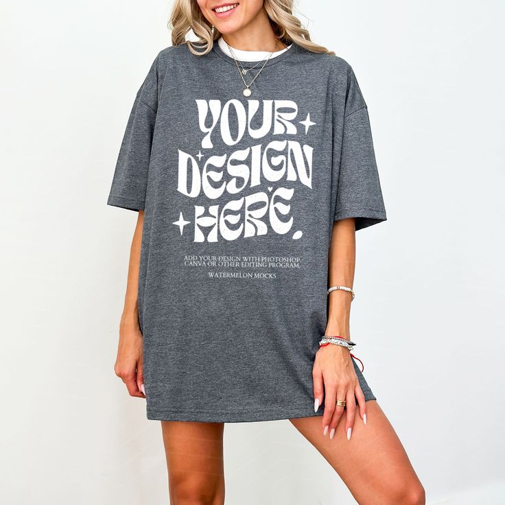 Oversized Gray T-shirt With Graphic Design, Cotton Sublimation T-shirt With Letter Print And Relaxed Fit, Short Sleeve Cotton Sublimation T-shirt With Text Print, Graphic Design Crew Neck T-shirt With Relaxed Fit, Oversized Graphic Crew Neck Top, Relaxed Fit Graphic T-shirt With Crew Neck, Oversized Crew Neck Shirt With Text Print, Relaxed Fit Crew Neck T-shirt With Graphic Design, Relaxed Fit Drop Shoulder T-shirt With Letter Print