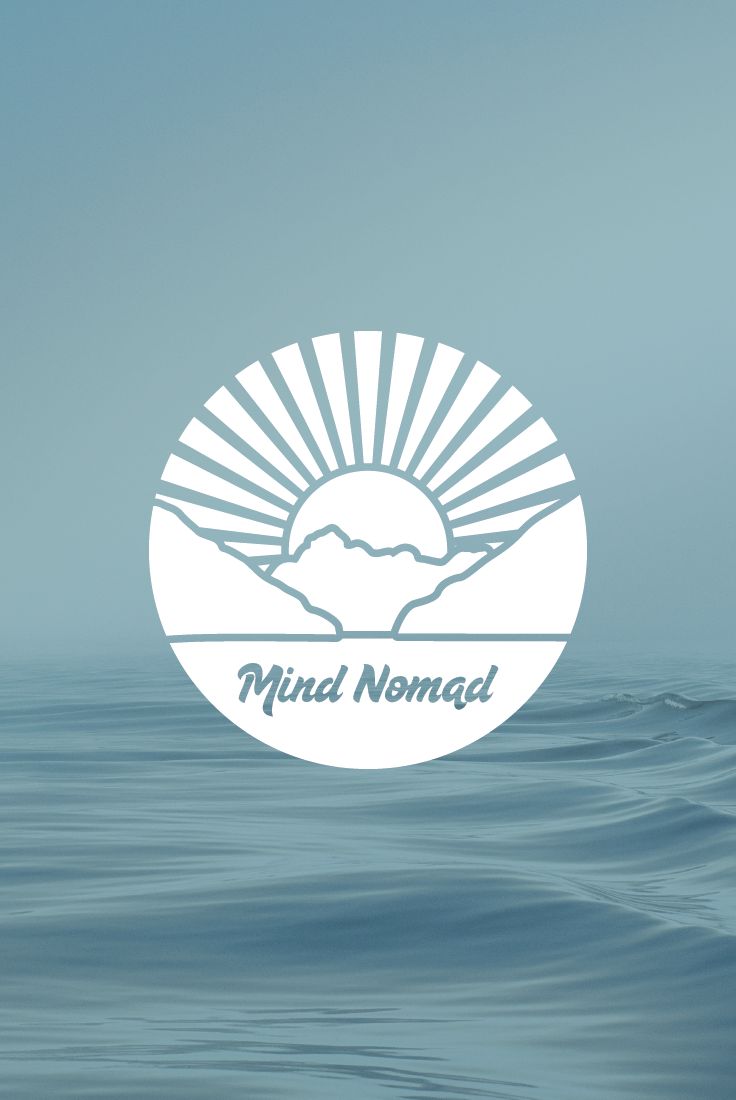 the logo for mind namad is shown above water