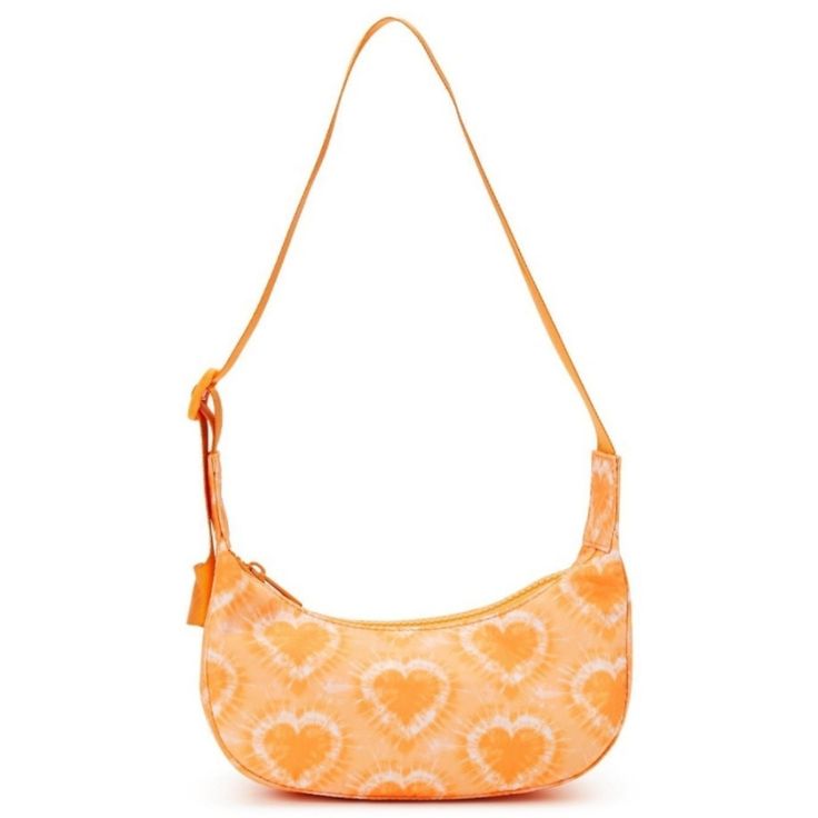 No Boundaries Juniors Crossbody Hobo Handbag, Orange Hearts Heart-shaped Summer Bag For Everyday Use, Trendy Everyday Shoulder Bag With Heart Print, Trendy Heart Print Shoulder Bag For Everyday, Heart-shaped Summer Bags For Everyday Use, Everyday Heart-shaped Bags, Sparkly Purse, Faux Leather Handbag, Michael Kors Crossbody Bag, Hobo Handbag