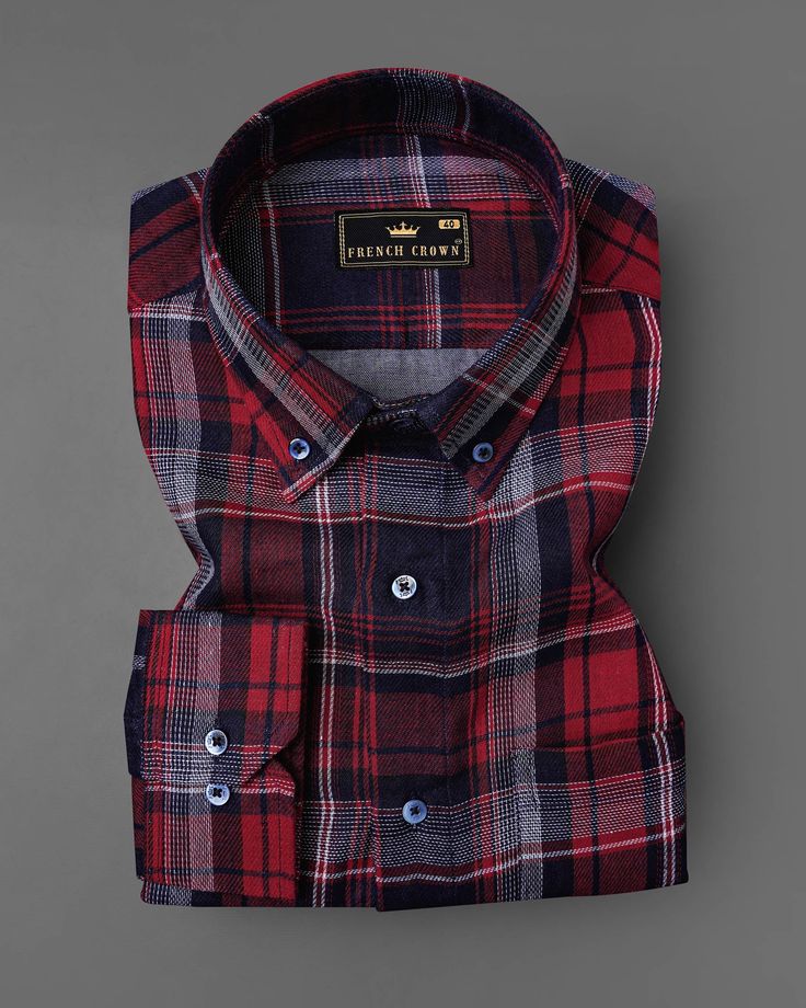 What you wear is how you present yourself to the world. Buy this plaid checkered shirt from French Crown to upgrade your smart-casual collection. This piece gets soft with every wash and features a smart button-down collar and button-through fastening. Fused collar and cuffs, collar stand and flat felled side seams provide structure and stability to all our shirts 100 % Premium Giza Cotton: Long staple, smother, resistant to pilling, greater resistance to abrasion and stretching, brighter and mo Checkered Shirt, Blue Check, Giza, Full Sleeves, Button Down Collar, Collar And Cuff, Smart Casual, Full Sleeve, Custom Fit