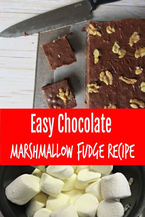 easy chocolate marshmallow fudge recipe