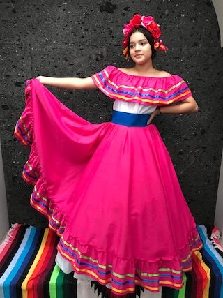 mexicotodocorazon - Etsy Latina Dresses, Mexican Inspired Dress, Mexican Traditional Clothing, Mexican Clothes, Folklorico Dresses, Mexican Style Dresses, Mexico Dress, Traditional Mexican Dress, Mexican Boho