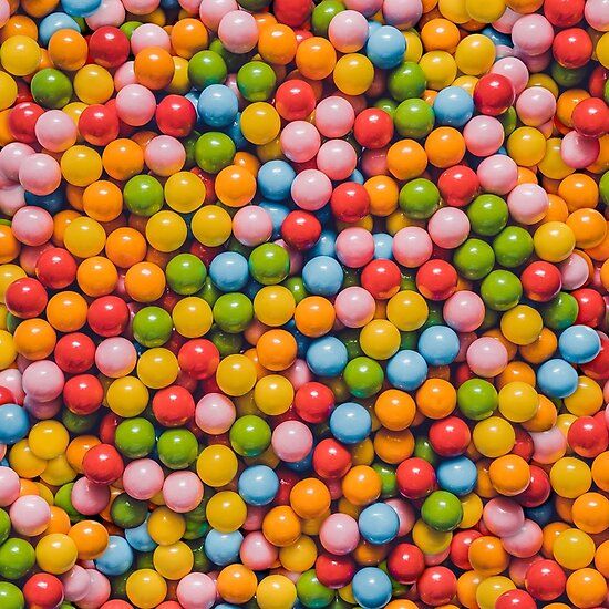 many different colored balls are scattered together