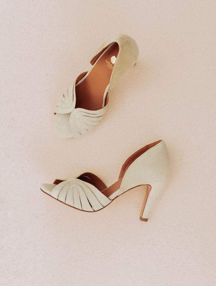 Heeled Sandals Paloma - Sweet Almond - Women - Bobbies French Heels, Jeweled Heels, Shoe Tree, Heeled Sandals, Paloma, Heeled Mules, Suede Leather, Sandals Heels, Almond