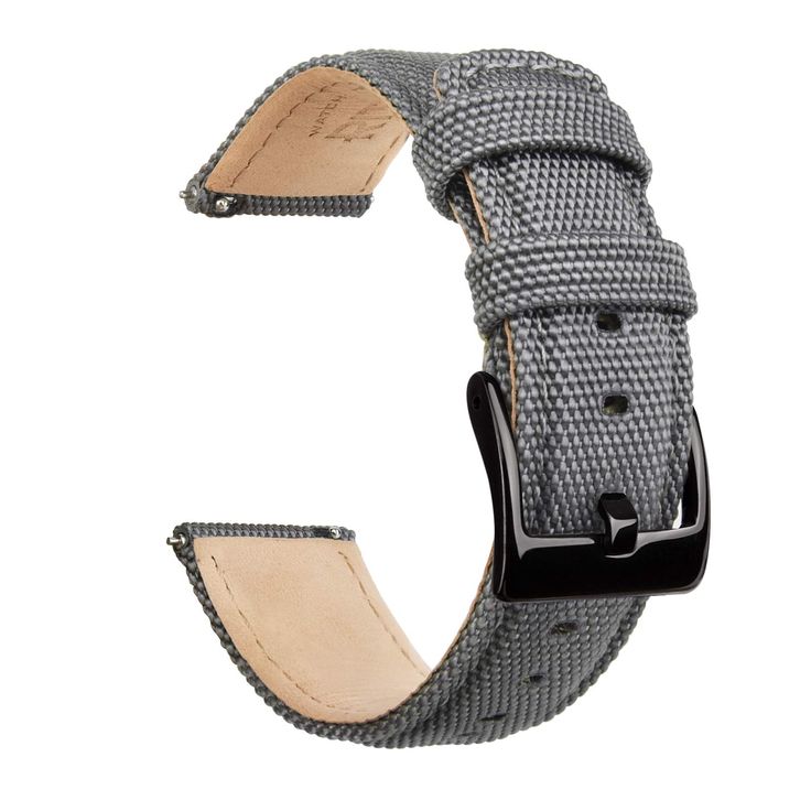 PRICES MAY VARY. Premium Materials: Ritche sailcloth watch straps adapts premium nylon weave sailcloth. It is soft breathable and durable. The bottom of this watch band adapts reinforced matte lining and against the skin and minimizes slipping while providing ideal comfort. The buckle part of this sailcloth watch strap is brushed, which adds a sense of fashion to the strap. Reinforced Design: 1. Reinforced Spring bar: For this watch strap, a round tube is added around the spring bar, which are s Silver Watch Bands With Leather Strap, Silver Watch Accessories With Leather Strap For Gift, Silver Leather Strap Watch Bands As Gift, Adjustable Stainless Steel Watch Accessories As Gift, Silver Watch Accessories With Leather Strap, Silver Watches With Adjustable Black Band, Adjustable Watch Bands With Stainless Steel Clasp As Gift, Gift Adjustable Watch Bands With Stainless Steel Clasp, Adjustable Stainless Steel Clasp Watch Accessories Gift