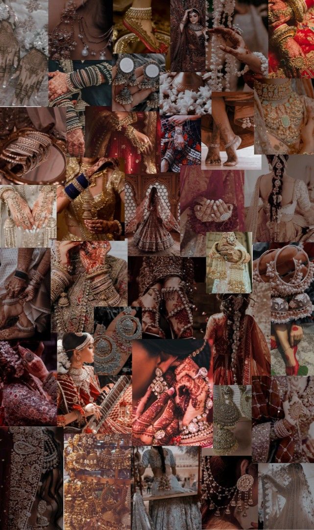 a collage of many different types of clothing and accessories in various pictures, including the woman's headdress