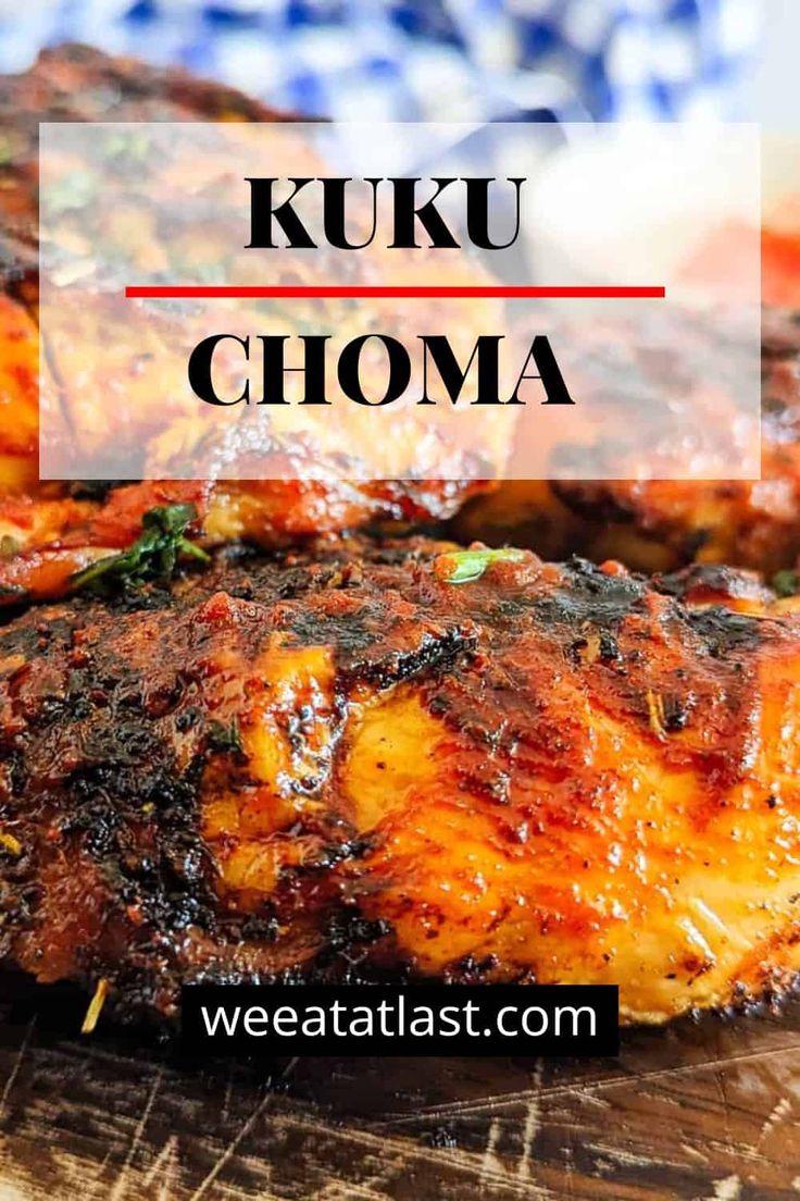 Kuku choma African Bbq Recipes, West African Chicken Recipes, East African Recipes, Chad Recipes, African Grilled Chicken, African Chicken Recipes, Kenyan Recipes, African Dinner, Party Meals