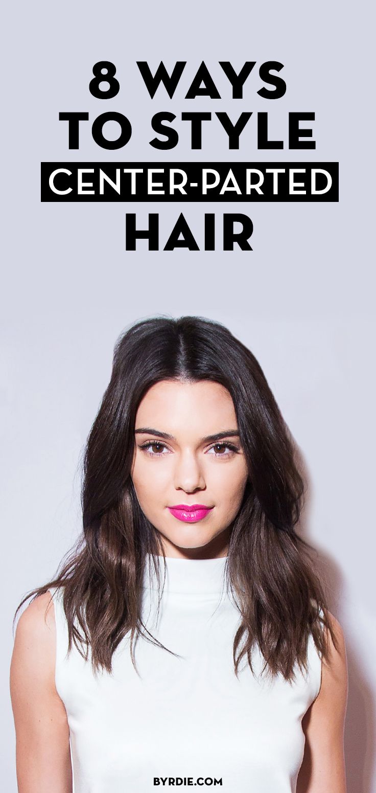 8 ways to style center-parted hair, courtesy of Kendall Jenner Kendall Jenner Hair, Jenner Hair, Center Part, Good Hair Day, Peinados Faciles, Hair Envy, Love Hair, Great Hair, Hair Dos