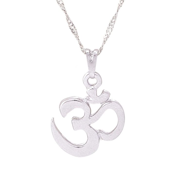 More finish options:Gold Open a new door of balance, peace, and positive energy with this beautiful Om symbol necklace. OmOm is a sacred sound that is known as the sound of the universe. Repeating the word, like a mantra, creates a vibration that derives from Hinduism and has high spiritual and creative power. The Om symbol embodies the divine energy, and it’s one of the most important spiritual symbols found throughout many ancient Hindu texts, prayers, and ceremonies. Quality & MaterialCha Spiritual Sterling Silver Charm Necklace With Round Pendant, Spiritual White Gold Sterling Silver Necklaces, Spiritual Sterling Silver Necklace In White Gold, Spiritual Sterling Silver White Gold Necklaces, Sterling Silver Pendant Necklace For Meditation, Sterling Silver Engraved Necklaces For Meditation, Spiritual Sterling Silver Nickel Free Charm Necklace, Spiritual White Sterling Silver Necklace, Symbolic Sterling Silver Necklaces For Festivals