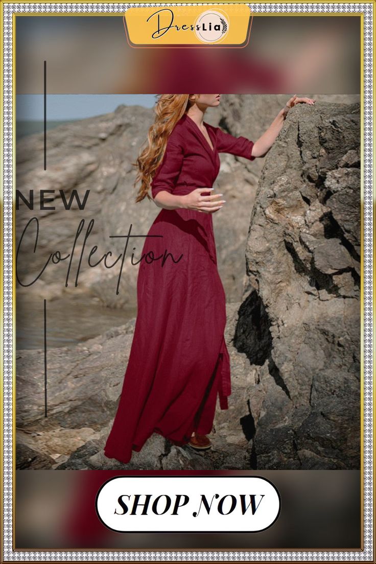 Women Vintage Party Dress Long Sleeve V Neck Office Lady Dress Autumn New Fashion Casual Dress Long V-neck Dress For Summer Formal Events, Fitted Short Sleeve Maxi Dress For Fall, Chic Non-stretch Cocktail Dress, Casual Fitted Floor-length Dresses, Bohemian A-line Mini Dress For Party, Fitted Maxi Dress For Beach Party Season, V-neck Maxi Dress For Beach Party Season, Fitted V-neck A-line Beach Dress, Long Sleeve Summer Dress For Formal Occasions