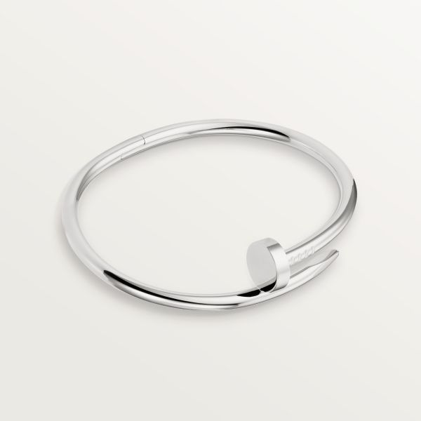 Cartier - Juste un Clou bracelet - Bracelet White gold - Juste un Clou bracelet, classic, 18K white gold (750/1000), rhodium-finish. Width: 3.5 mm (for size 17). Please note that the carat weight, number of stones and product dimensions will vary based on the size of the creation you order. For detailed information please contact us. Cartier Nail Bracelet, Juste Un Clou Bracelet, Bracelet White Gold, Nail Bracelet, Bracelet Collection, The Ordinary, Cartier, Jewelry Collection, Jewelry Bracelets