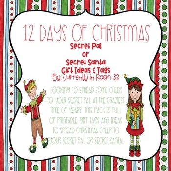 the 12 days of christmas secret pai or secret santa gift ideas for children in room 2