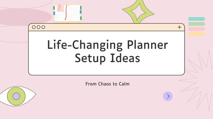 From Chaos to Calm - Life-Changing Planner Setup Ideas